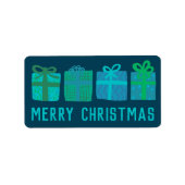 Étiquette Cadeaux De Vacances Joli Joyeux NOËL dessiné à la (Devant)