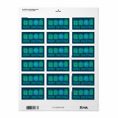 Étiquette Cadeaux De Vacances Joli Joyeux NOËL dessiné à la (Feuille entière)