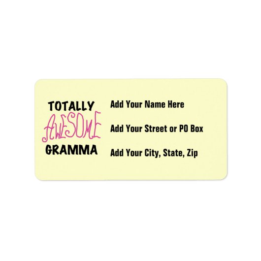 Étiquette Cadeaux roses totalement impressionnants de (Devant)