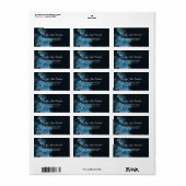 Étiquette Cadre géométrique simple et chic (Feuille entière)