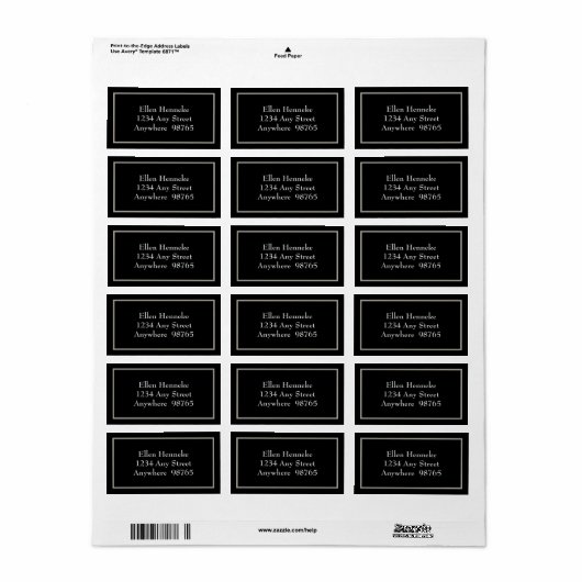 Étiquette Café (Feuille entière)