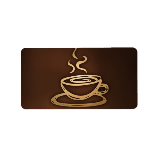 Étiquette Café Dans Ma Coupe (Devant)