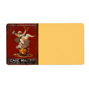 Étiquette Cafe Martin Genie
