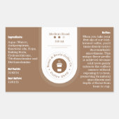 Étiquette café professionnel moderne (Devant)