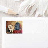 Étiquette Cairn Terrier Portrait (En situation)