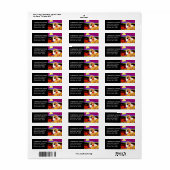 Étiquette CALIFORNIA PUPPY - Retourner l'étiquette d'adresse (Feuille entière)