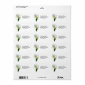 Étiquette Calla (Feuille entière)