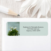 Étiquette Calla Lilies adresse de retour conservatrice de bo (En situation)