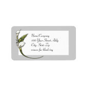 Étiquette Calla Lilis (Devant)