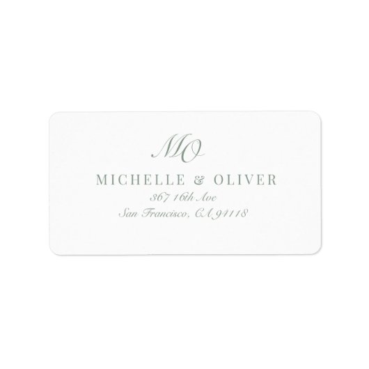 Étiquette Calligraphie classique (Devant)