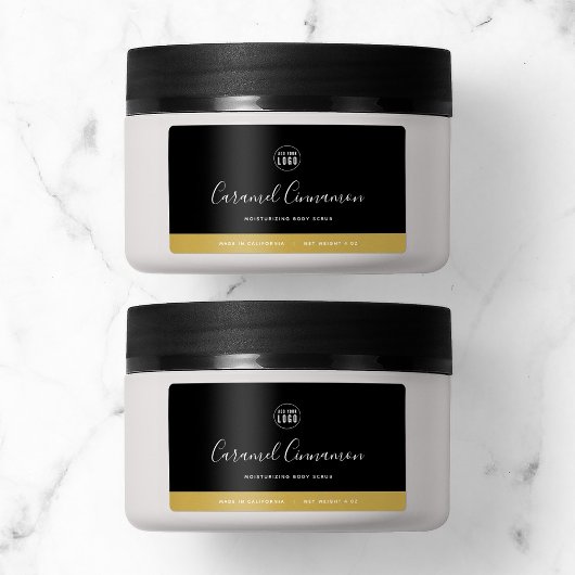 Étiquette Calligraphie Couleurs modifiables Produit de contr