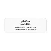 Étiquette Calligraphie créative originale unique (Devant)