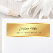 Étiquette Calligraphie élégante Nom de script Gold Look Mode (En situation)