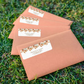 Étiquette Calligraphie Élégante Rustique Mariage Bohème Chic