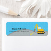 Étiquette Camion de construction (En situation)