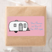 Étiquette Camion de voyage arrondi Thunder_Cove (En situation)