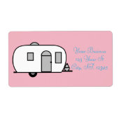 Étiquette Camion de voyage arrondi Thunder_Cove (Devant)