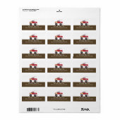 Étiquette Camion Red Monster Customisé (Feuille entière)