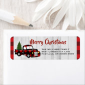 Étiquette Camion vintage sur Buffalo Adresse de retour (En situation)