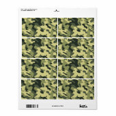 Étiquette Camo (Feuille entière)