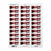 Étiquette Camo Red Shadows (Feuille entière)