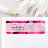 Étiquette Camo rose profond ; Camouflage (En situation)