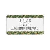 Étiquette Camouflage Motif, Camo, Militaire, Enregistrer La (Devant)