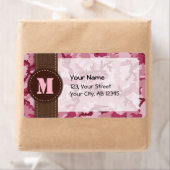 Étiquette Camouflage rose (En situation)