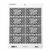 Étiquette Camouflage urbain Tigerstripe - noir & gris (Feuille entière)