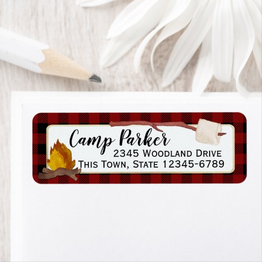 Étiquette Campfire et Marshmallow (En situation)