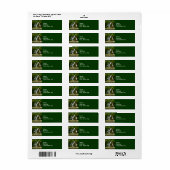 Étiquette Camping à cadre A sauvage au terrain de camping (Feuille entière)