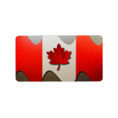 Étiquette Canada Flag-Chrome par Shirley Taylor (Devant)