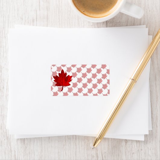 Étiquette Canada-Maple Leaf by Shirley Taylor (En situation)