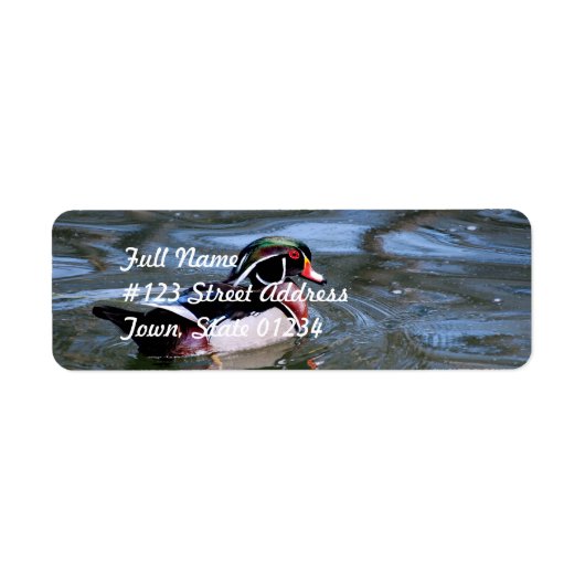 Étiquette Canard à bois (Devant)