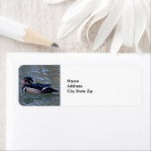 Étiquette Canard à eau colorée (En situation)