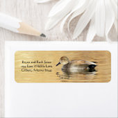 Étiquette Canard à mâle (En situation)