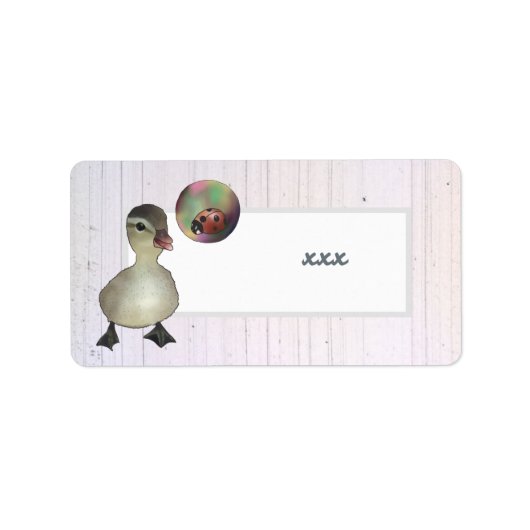 Étiquette Canard et vessie (Devant)