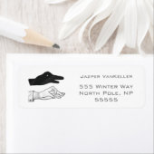 Étiquette Canard Silhouette main (En situation)