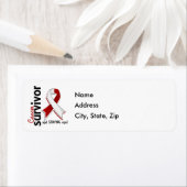 Étiquette Cancer de la tête et du cou Survivant 19 (En situation)