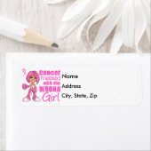 Étiquette Cancer du sein Fille de combat 1 (En situation)