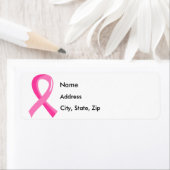 Étiquette Cancer du sein Ruban rose 3 (En situation)