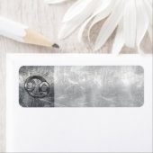 Étiquette Cancer Zodiac Connexion de style industriel (En situation)