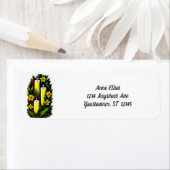 Étiquette Candles with Flowers (En situation)