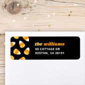 Étiquette Candy Corn Halloween Adresse de retour