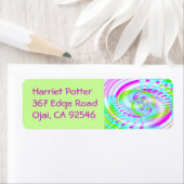 Étiquette Candy Sky 3 Art Fractal (En situation)