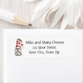 Étiquette Candy Stripe Gnome (En situation)