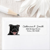 Étiquette Cane Corso Adresse de retour (En situation)