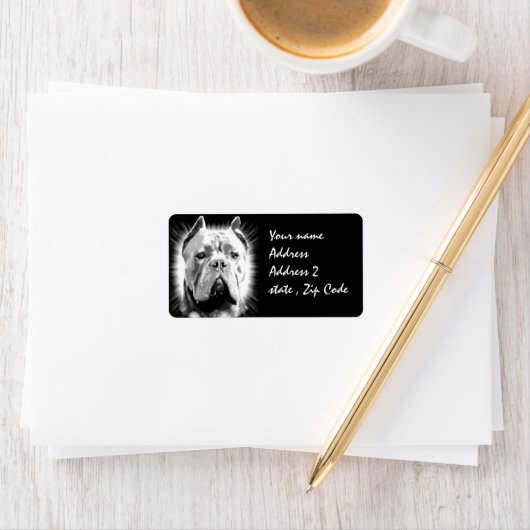 Étiquette Cane Corso Dog (En situation)