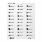 Étiquette CANE CORSO | Image de l'adresse de retour (Feuille entière)