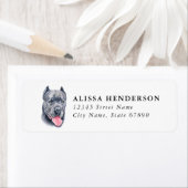 Étiquette Cane Corso Return Address Labels (En situation)